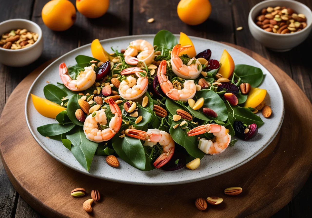 Chicory Filled with Shrimp Salad