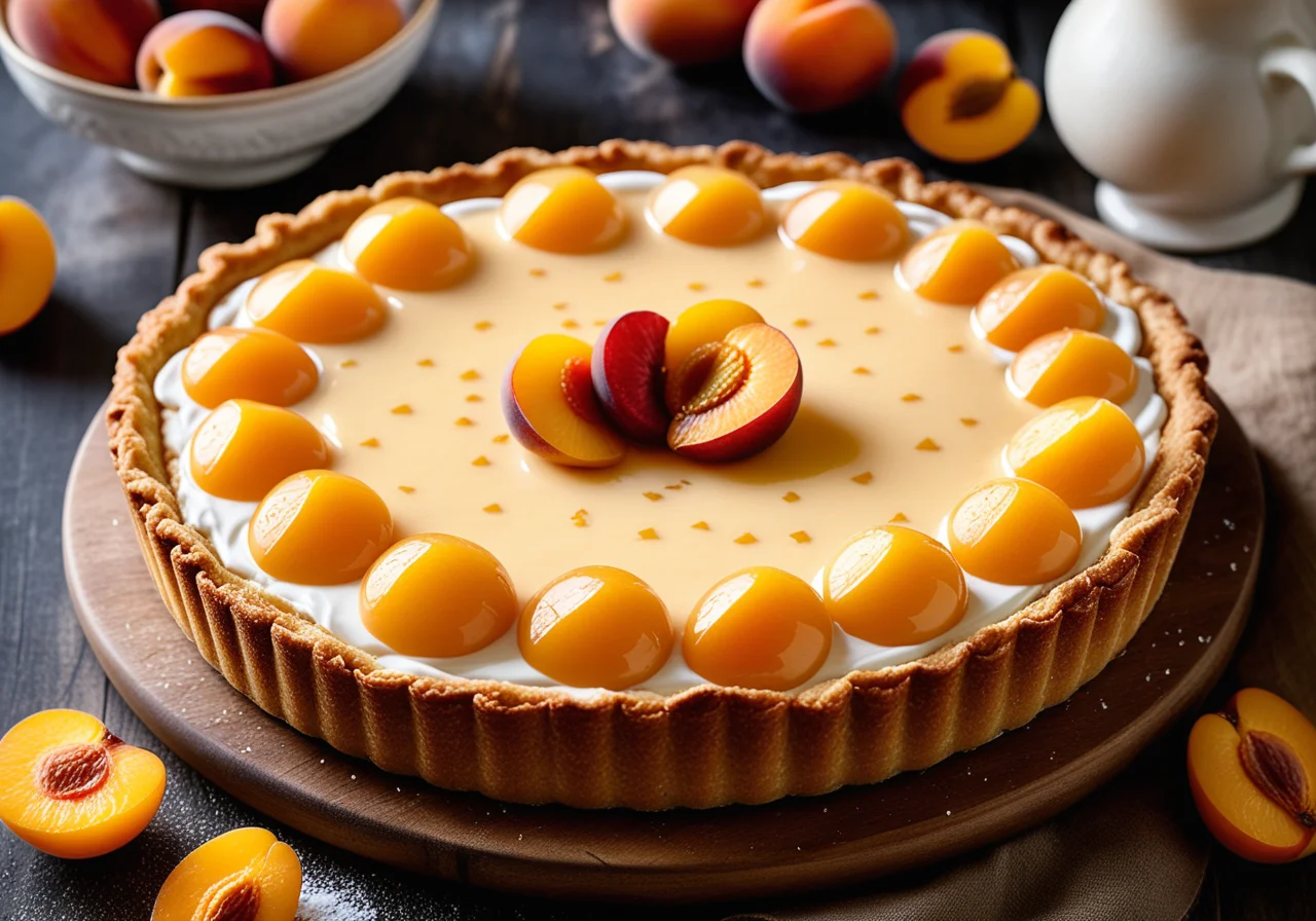 Quark Tart with Apricots