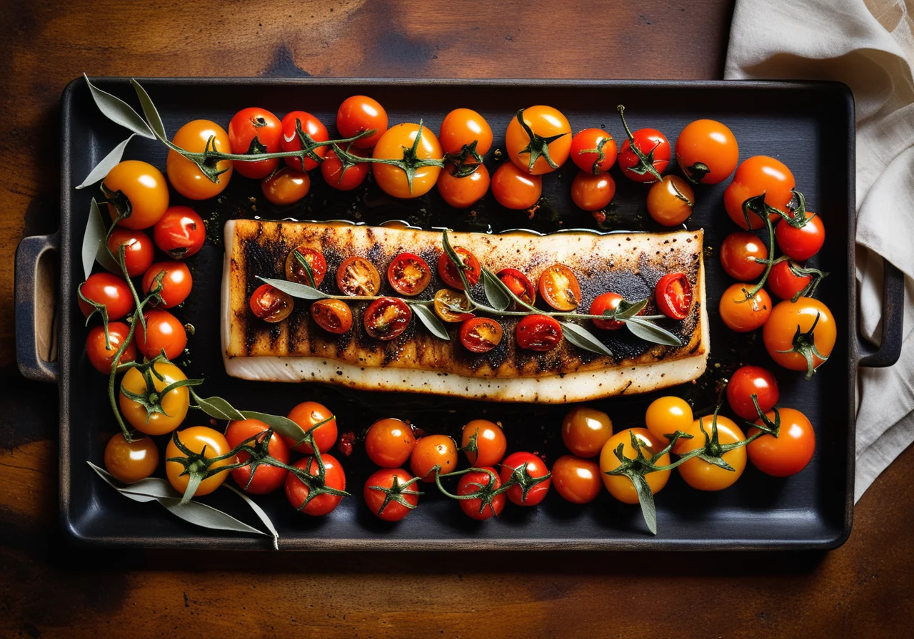 Sea Bass with Mediterranean Vegetables