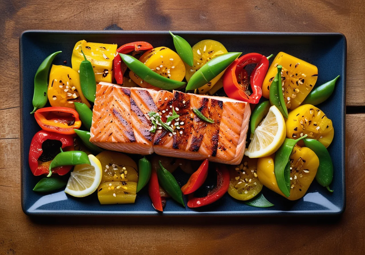 Grilled Marinated Salmon