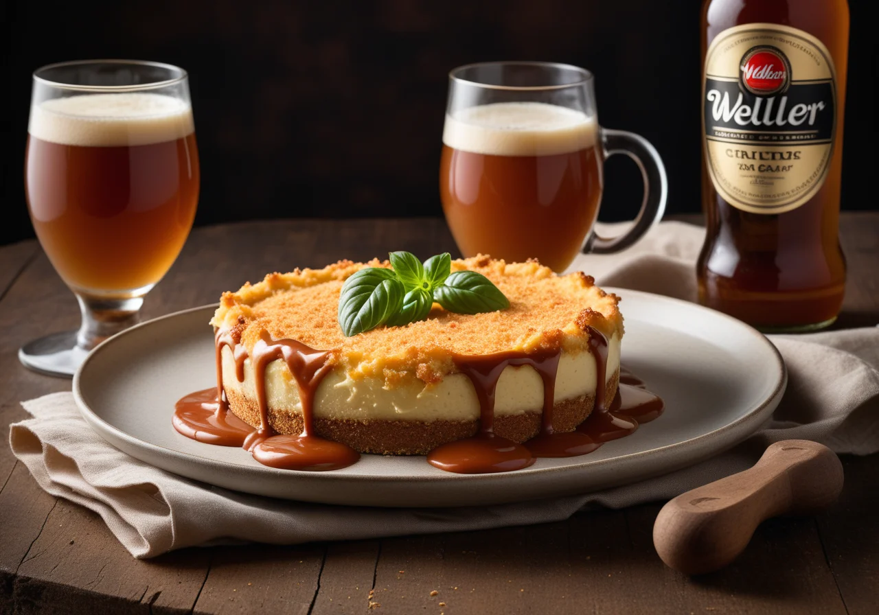 Weller with Potato Crust and Beer Sauce