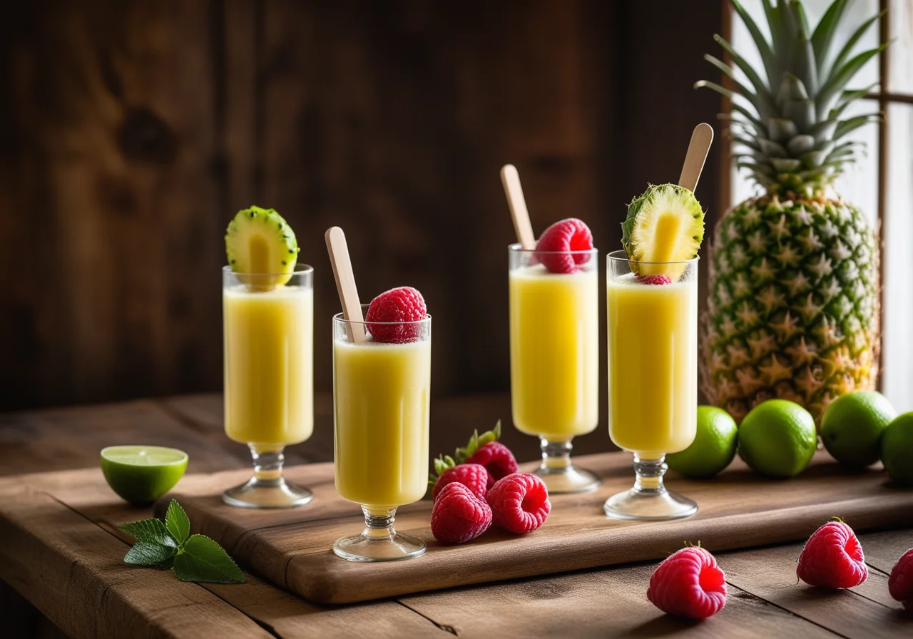 Pineapple Popsicles