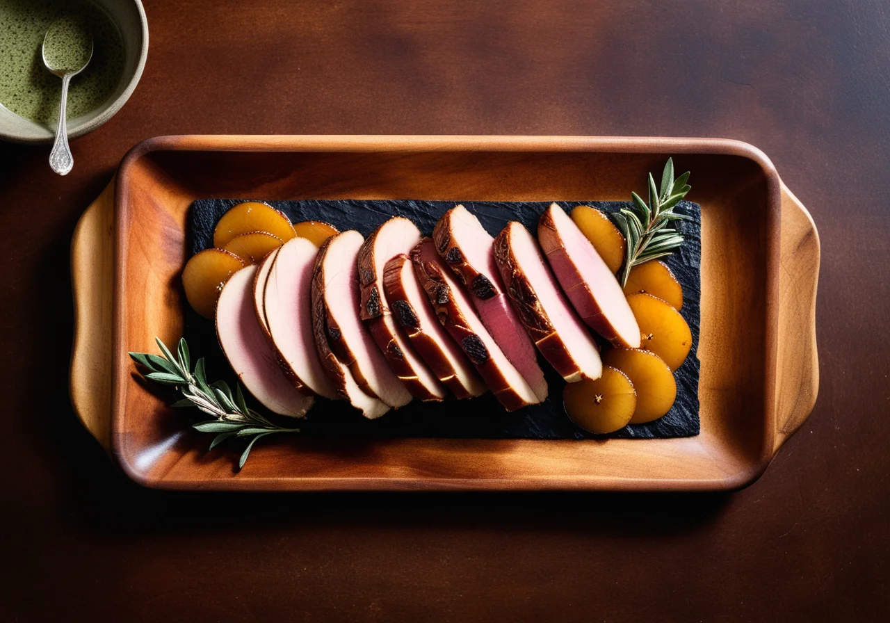 Duck with Almond Pear Sauce