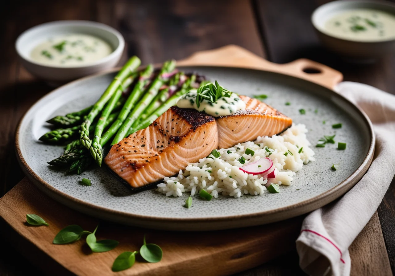 Salmon with Asparagus