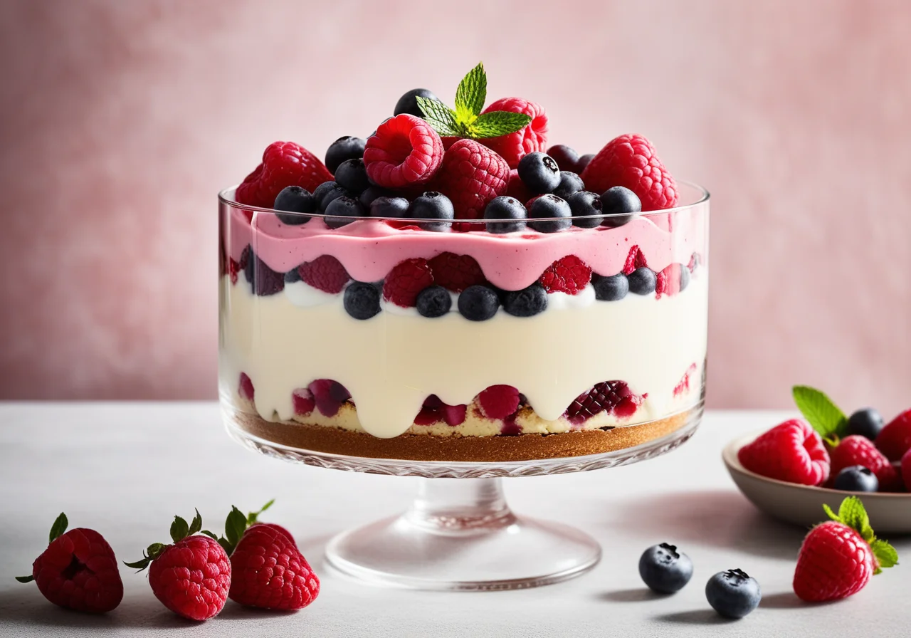 Berry Yogurt Trifle