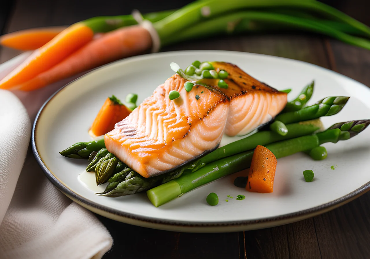 Pan-Seared Salmon with Vegetables