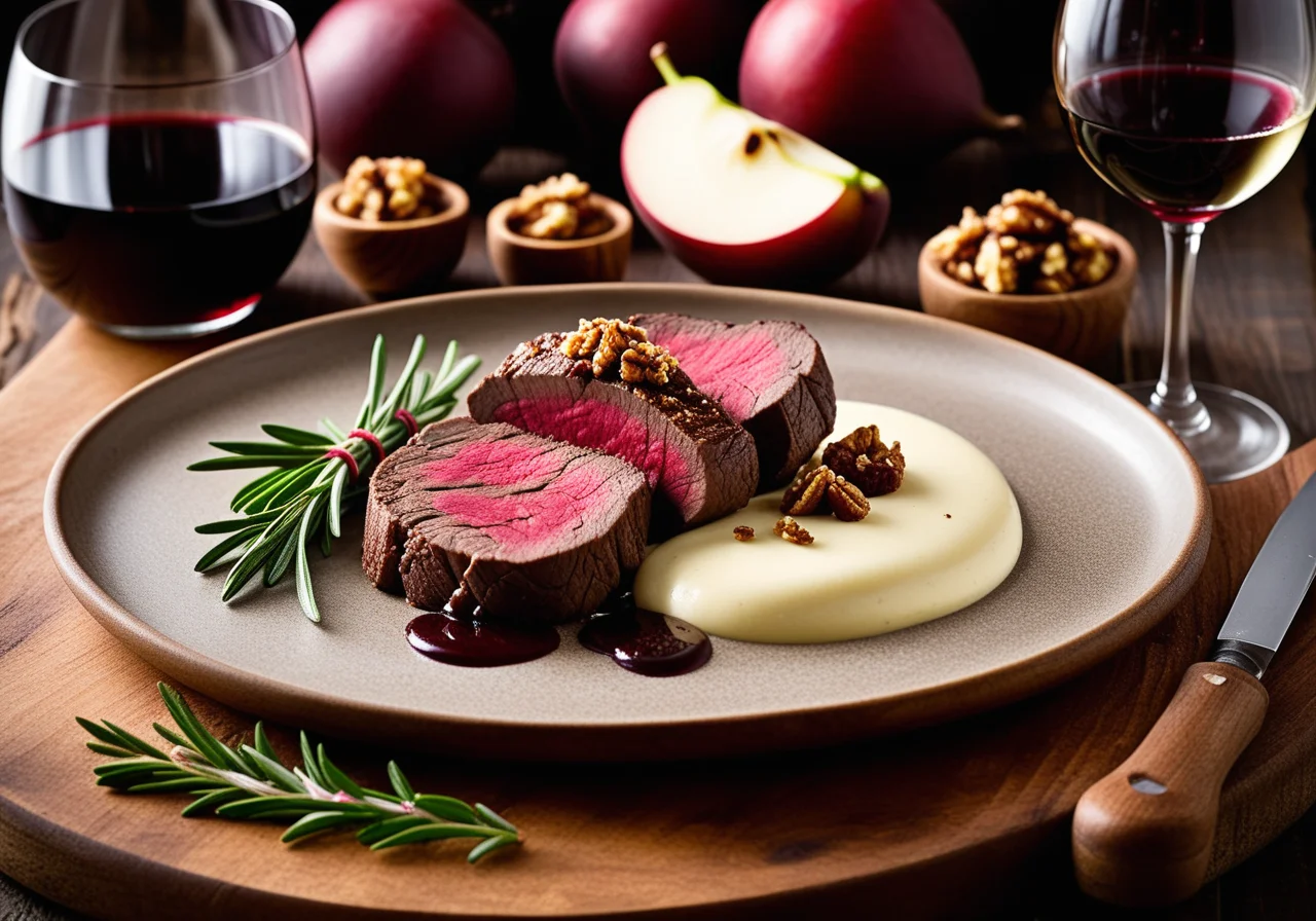 Venison with Walnut Crust