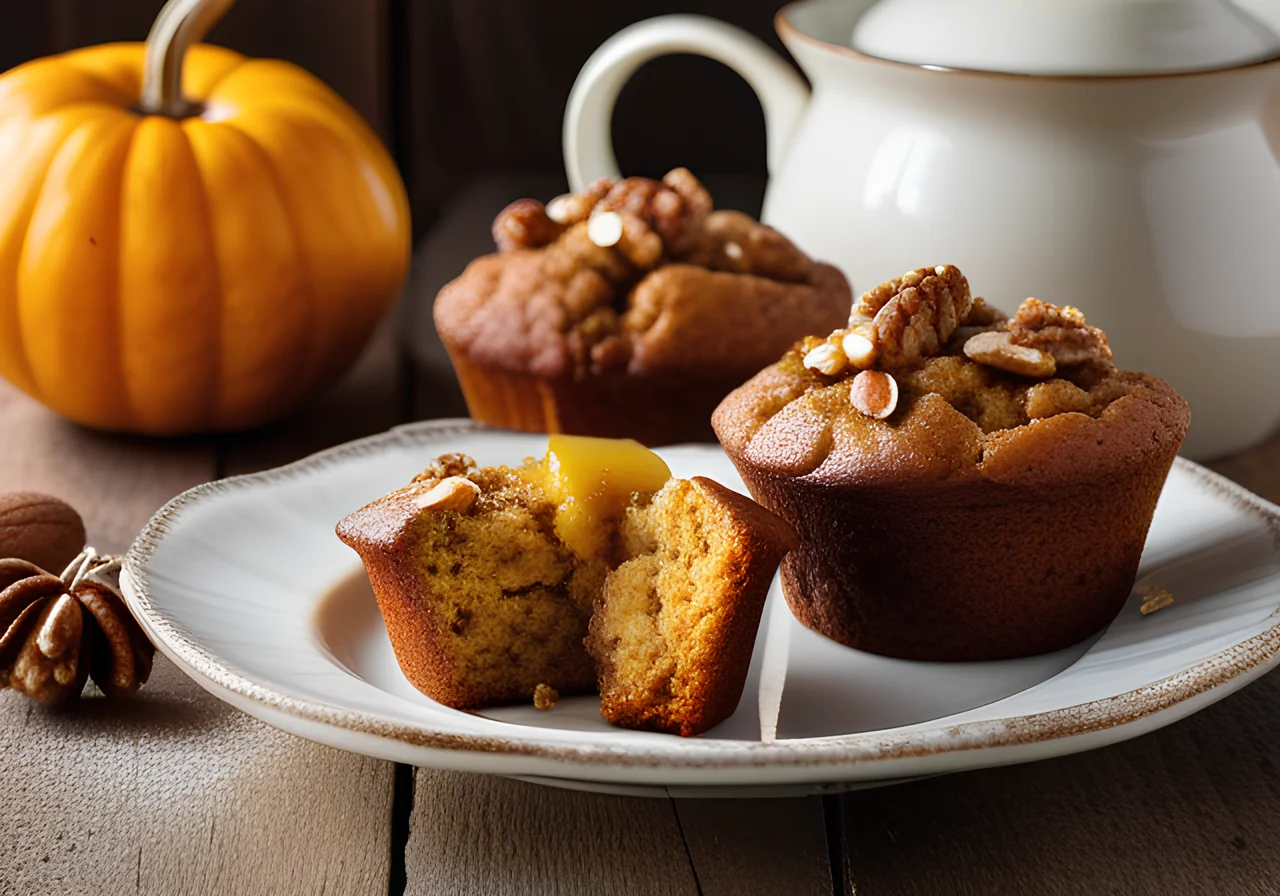 Pumpkin Muffins with Apple