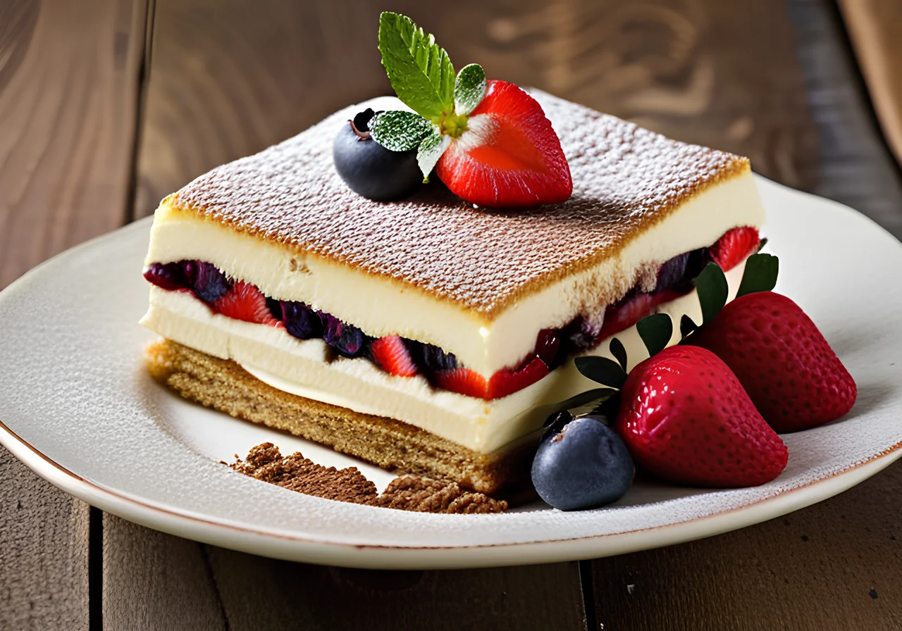 Berry Tiramisu Cake