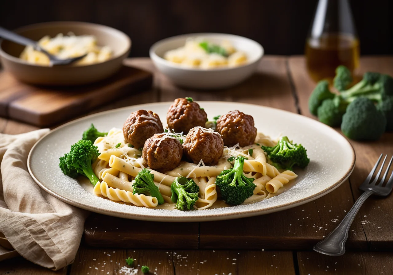 Pasta with Italian Broccoli (Stalks)