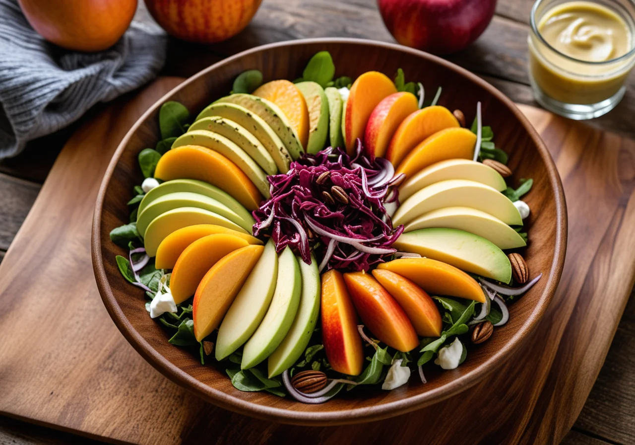 Apple Salad with Pumpkin and Avocado