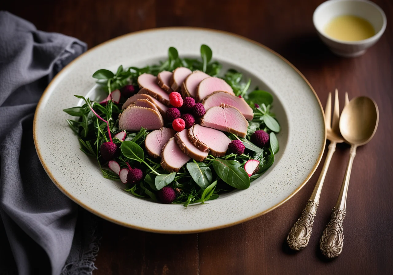 Salad with Pineberries