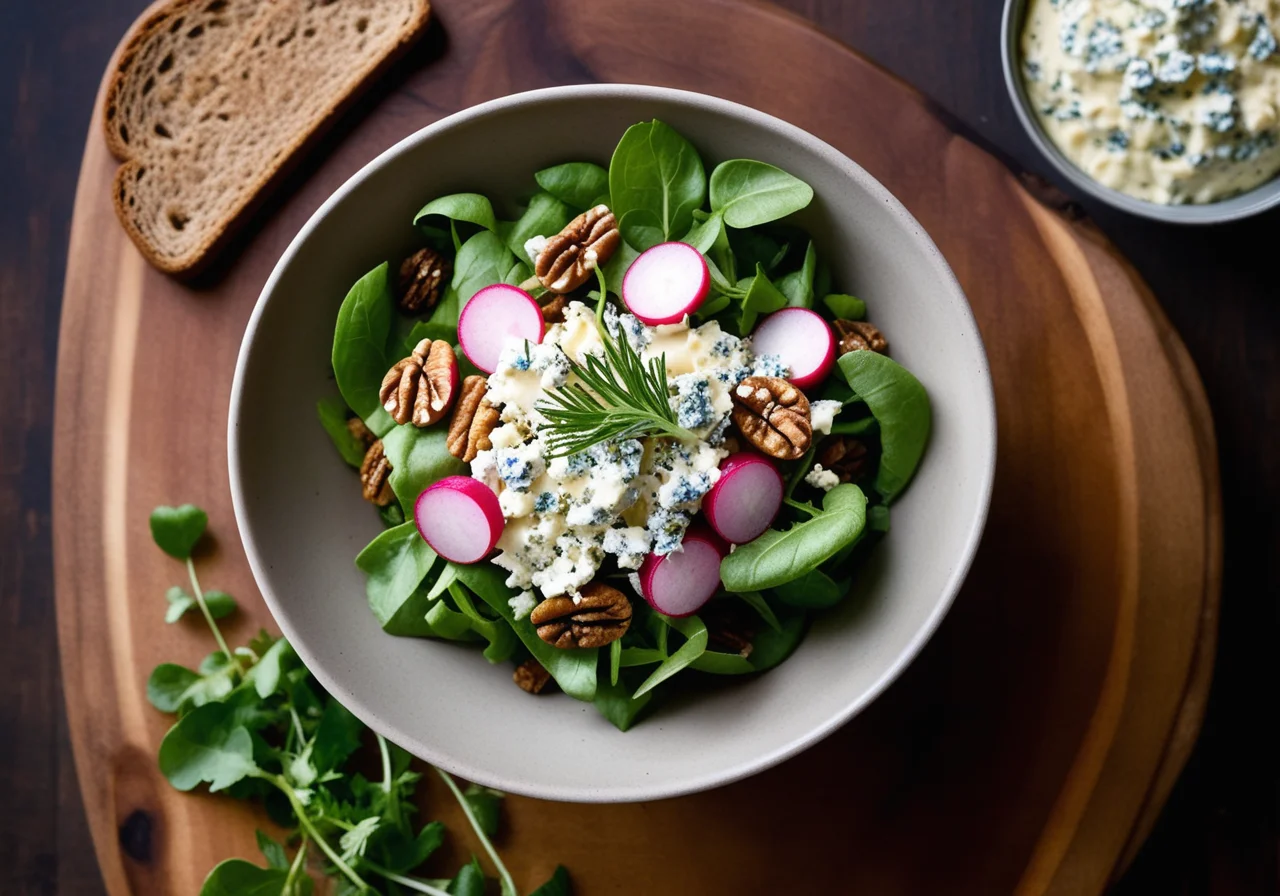 Field Salad with Radishes and Cheese