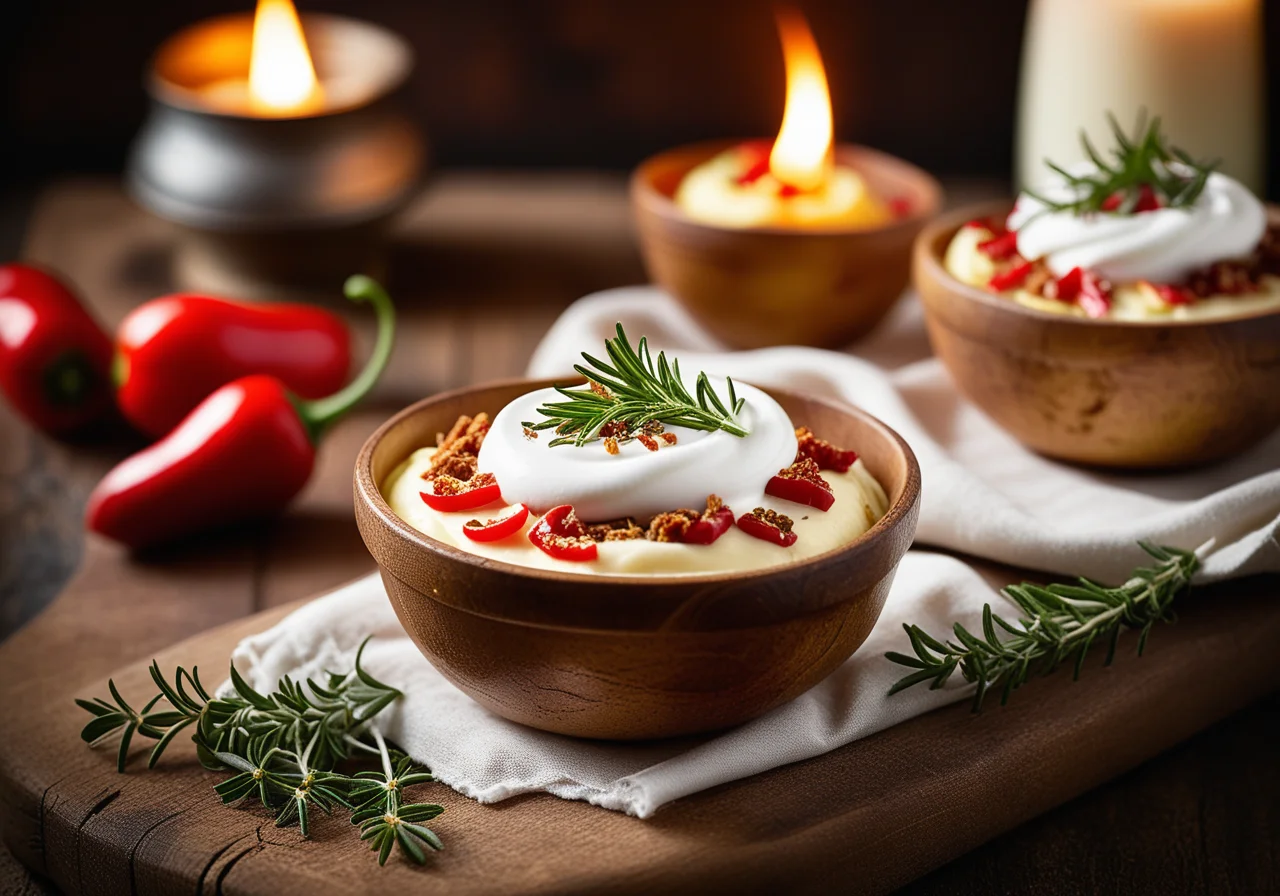 Potato Parfait with Chili and Yogurt