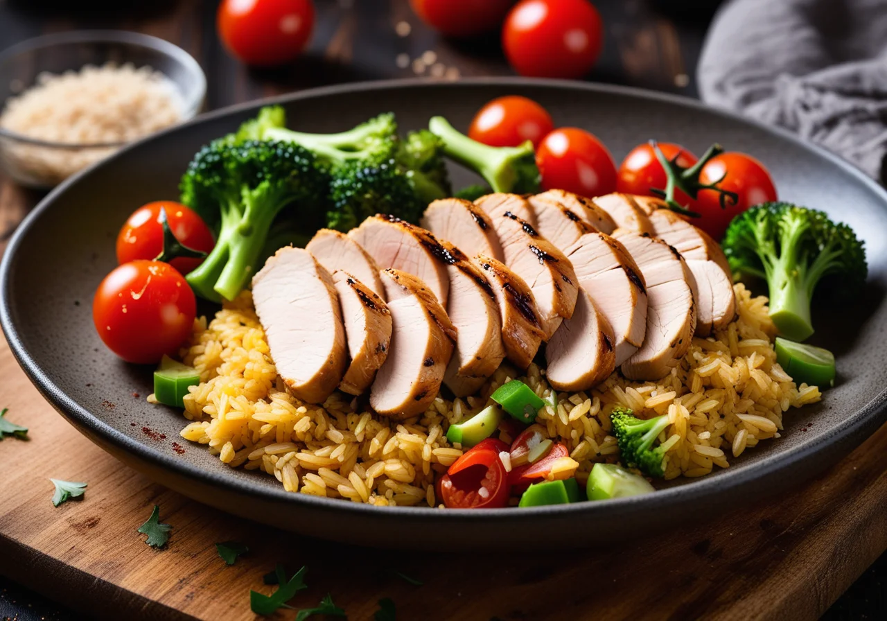 Vegetable Rice with Chicken