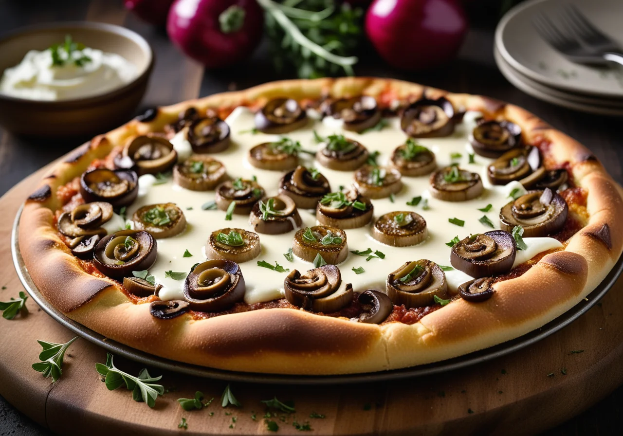 Tuna Pizza with Artichokes, Mushrooms, and Capers