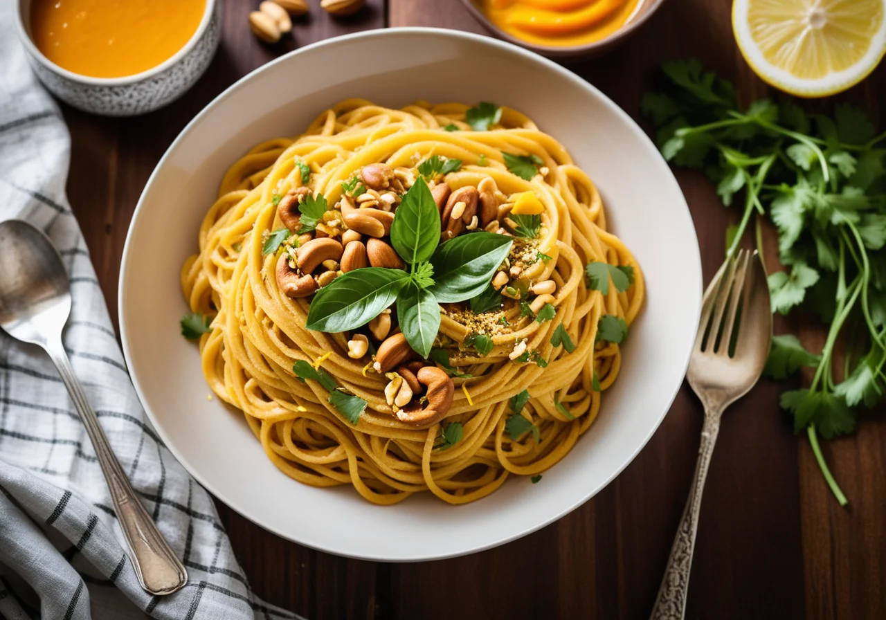 Spicy Curry Mango Noodles