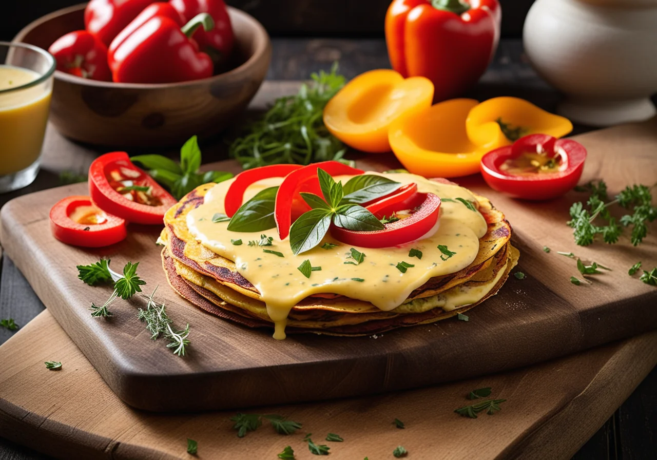Potato-Red Pepper Tortilla