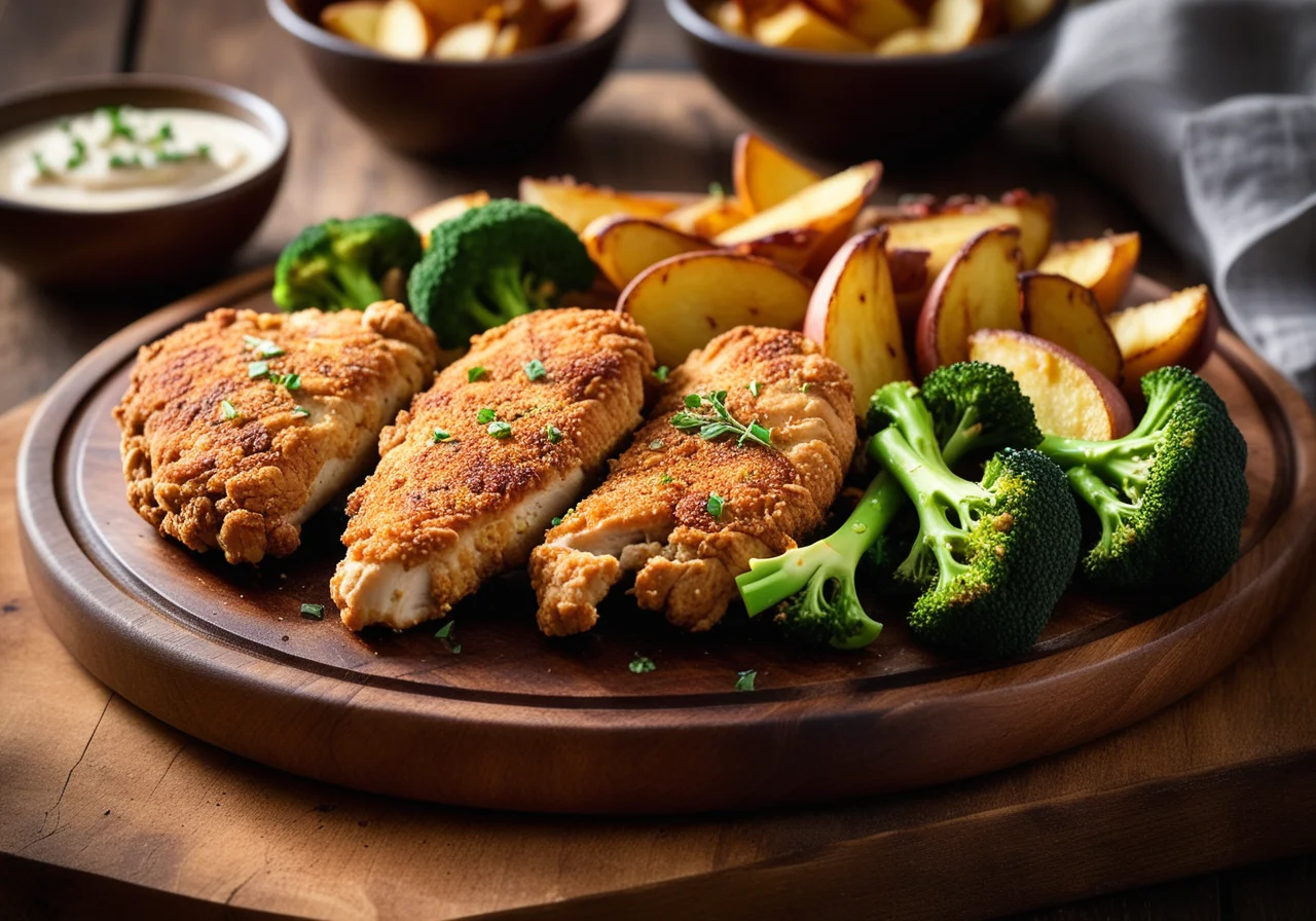 Pan‑fried Chicken Breast with Vegetables