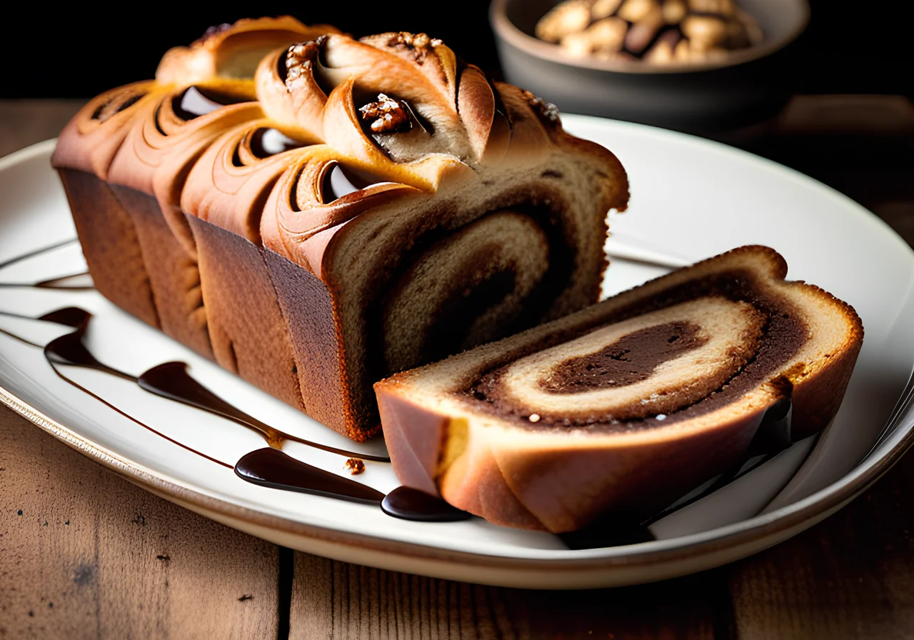 Chocolate and Walnut Babka