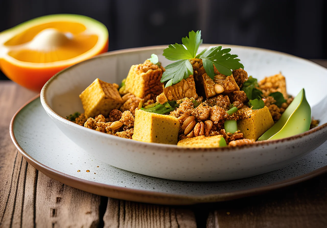 Tofu Crumble with Avocado