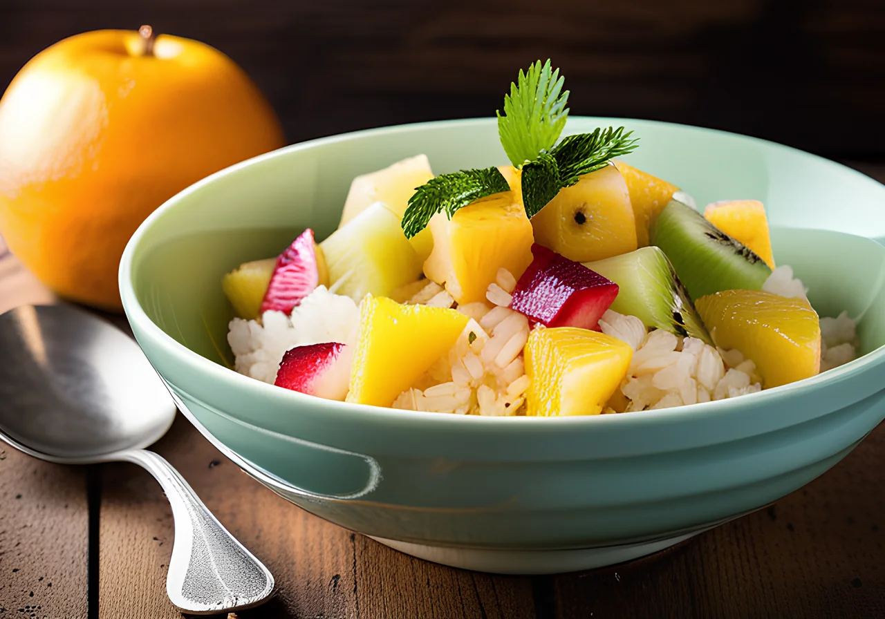 Sweet Rice with Fruits