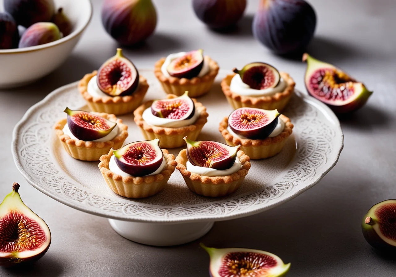 Fig Tarts with Cinnamon Cream