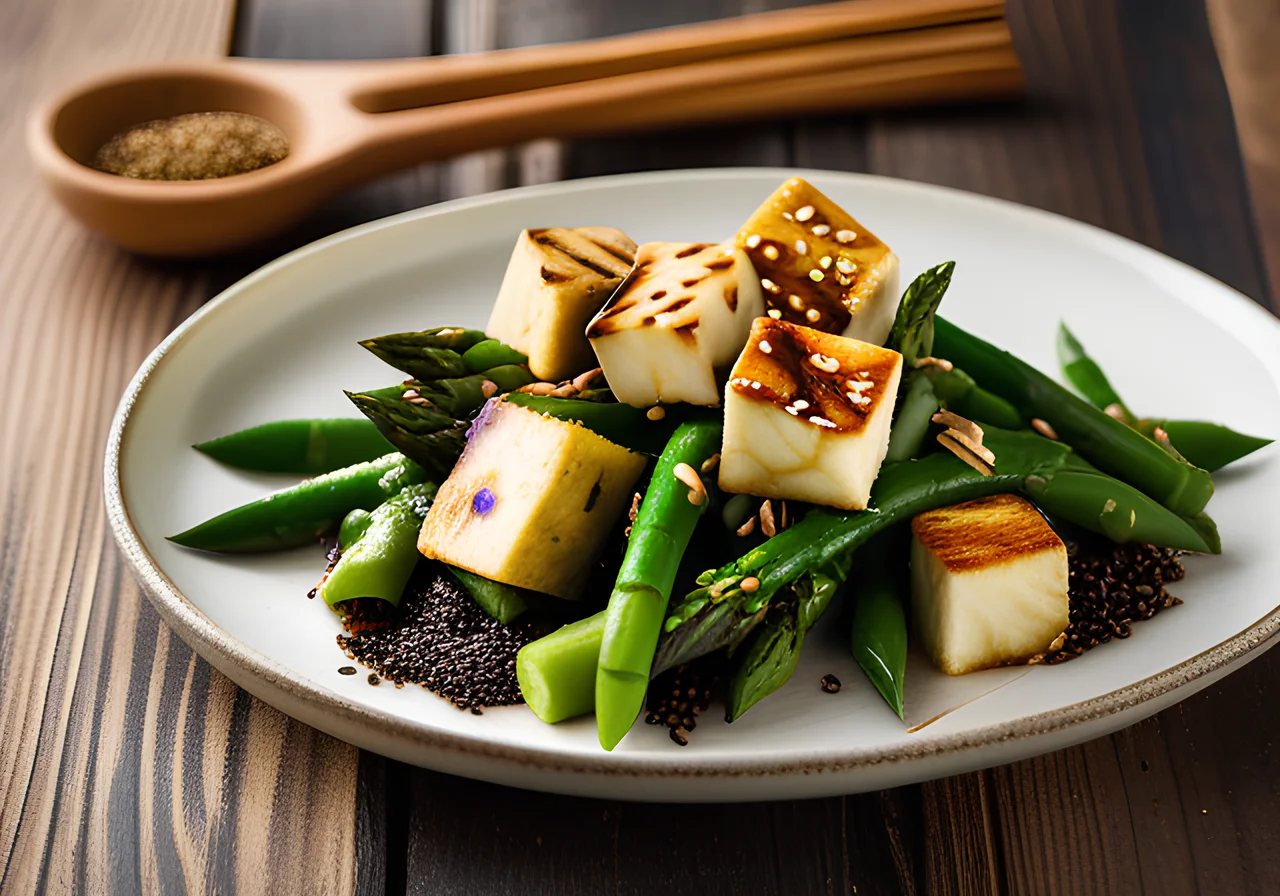 Tofu Asparagus Stir‑Fry