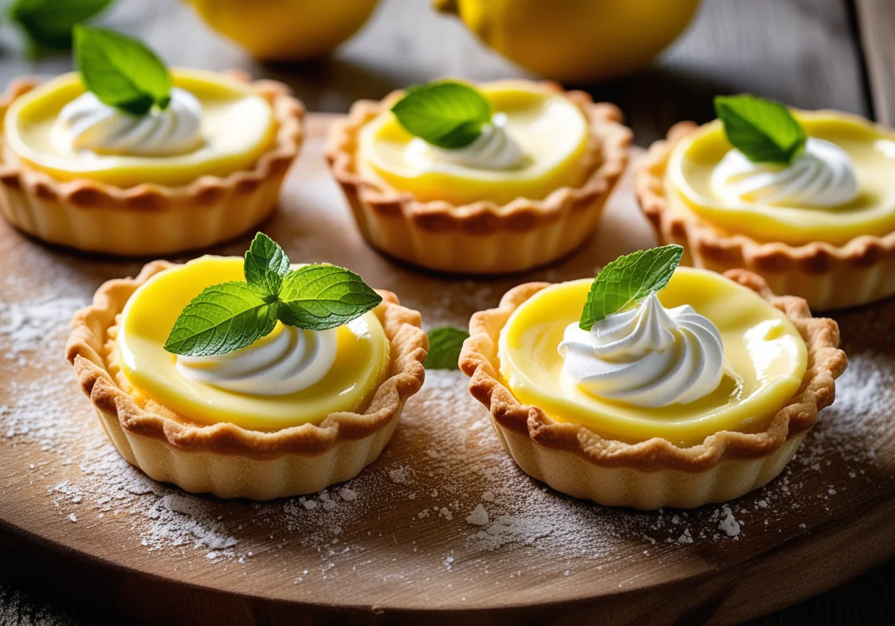 Lemon Tartlets with Meringue Top