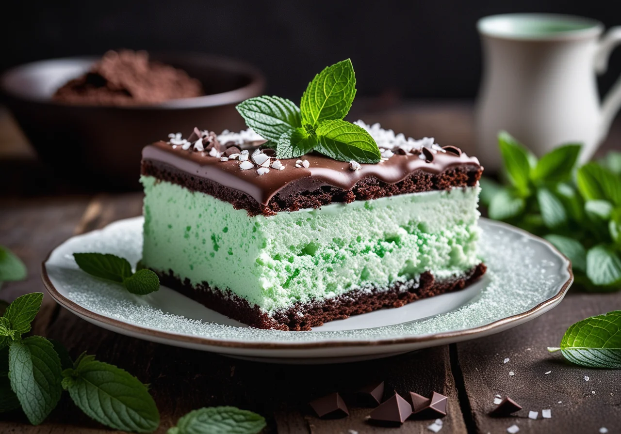 Peppermint Cream Cake
