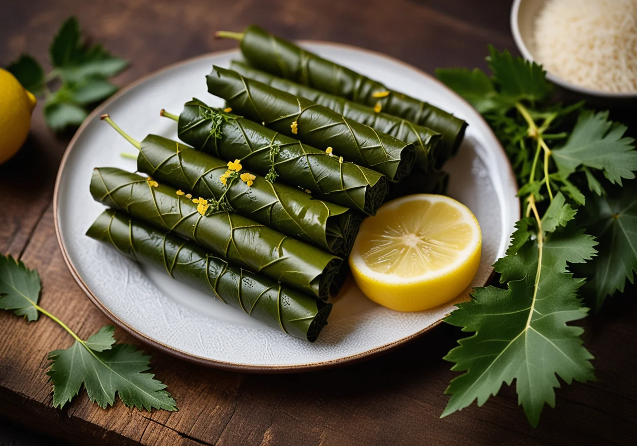 Turkish Grape Leaves with Rice