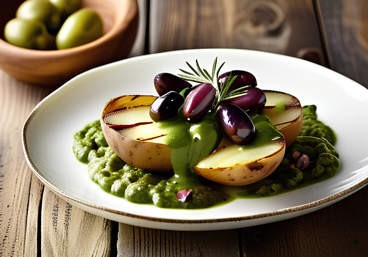 Rosemary Potatoes with Pesto