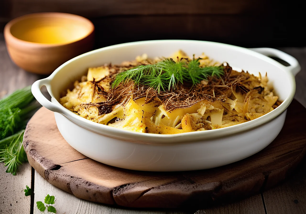 Cabbage Root Casserole