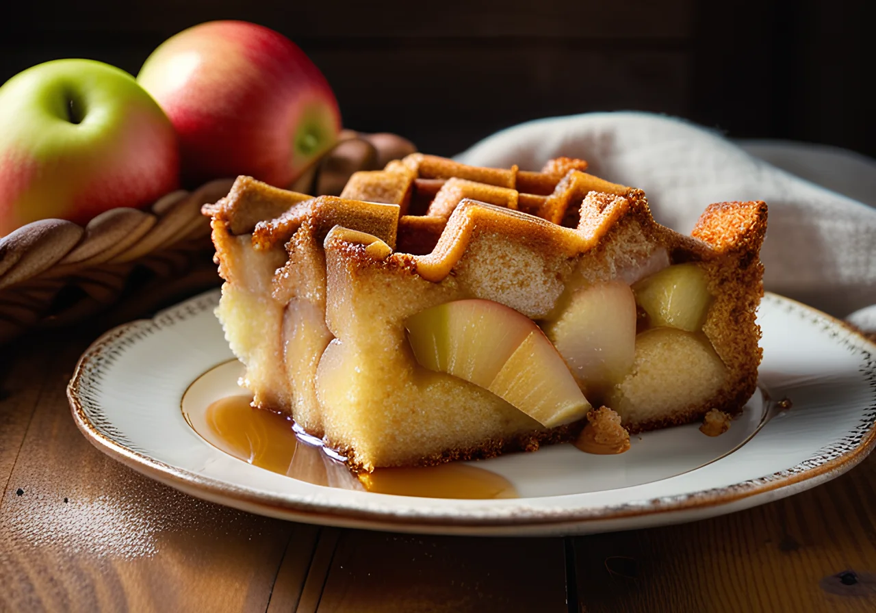 Juicy Apple Cake Without Crust