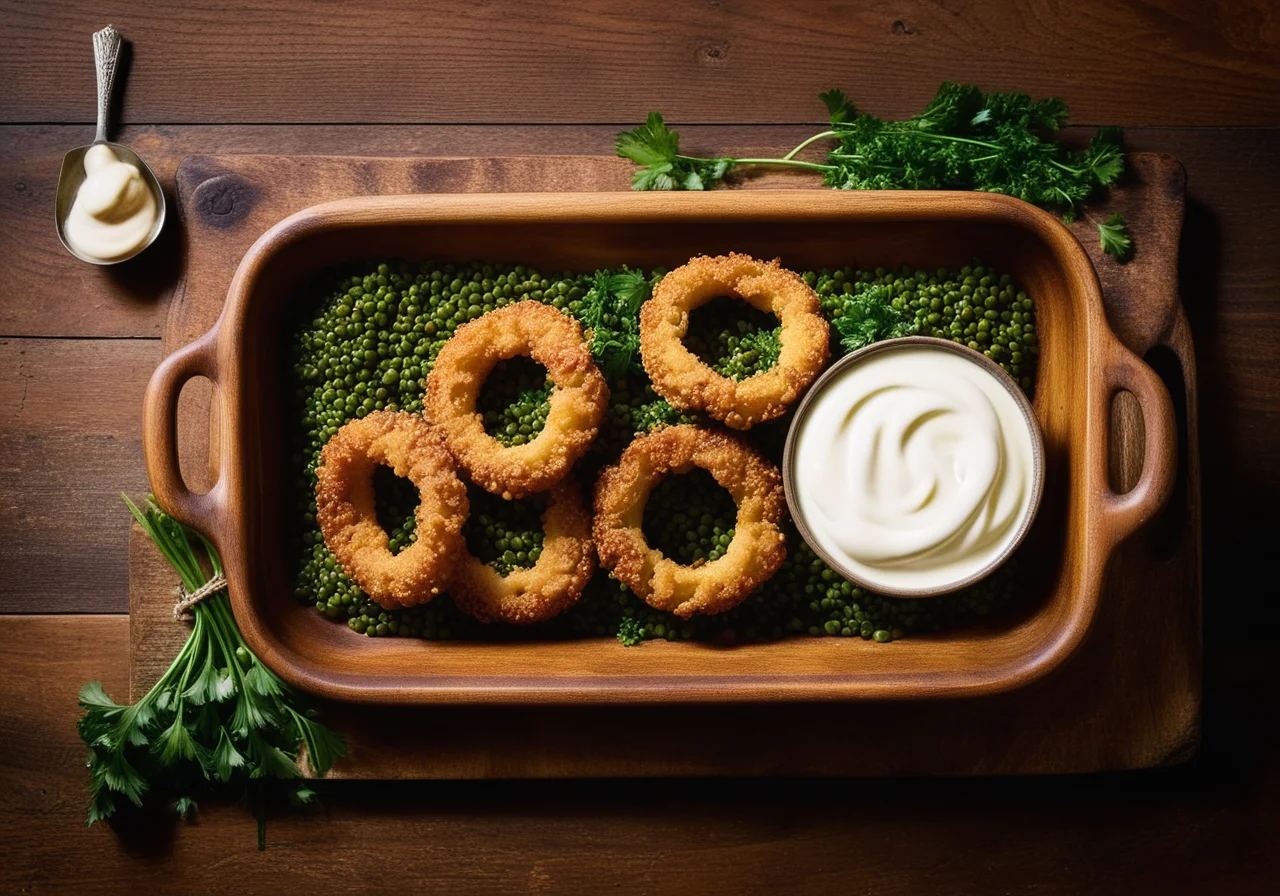 Wheat Lentil Pan with Roasted Onions
