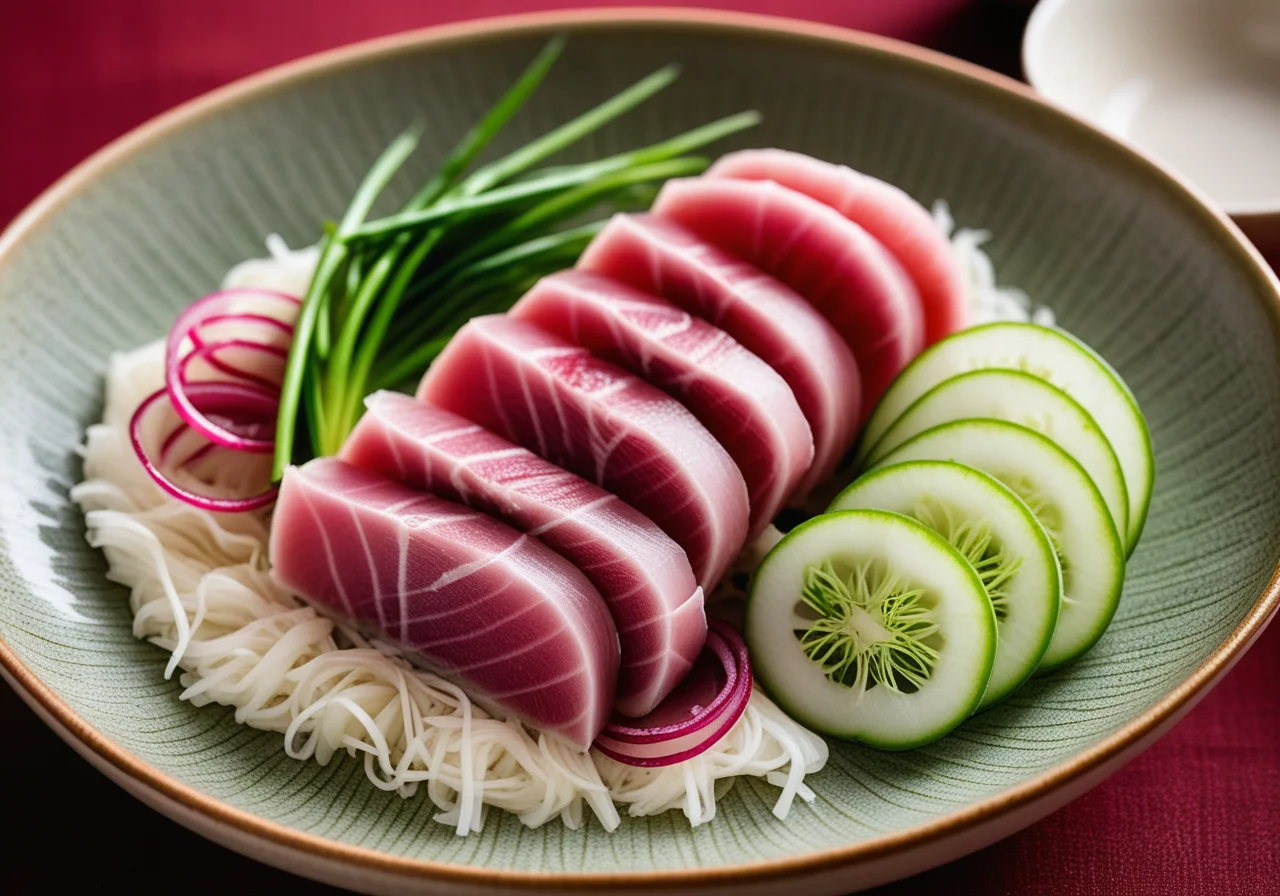Sashimi with Tuna and Daikon