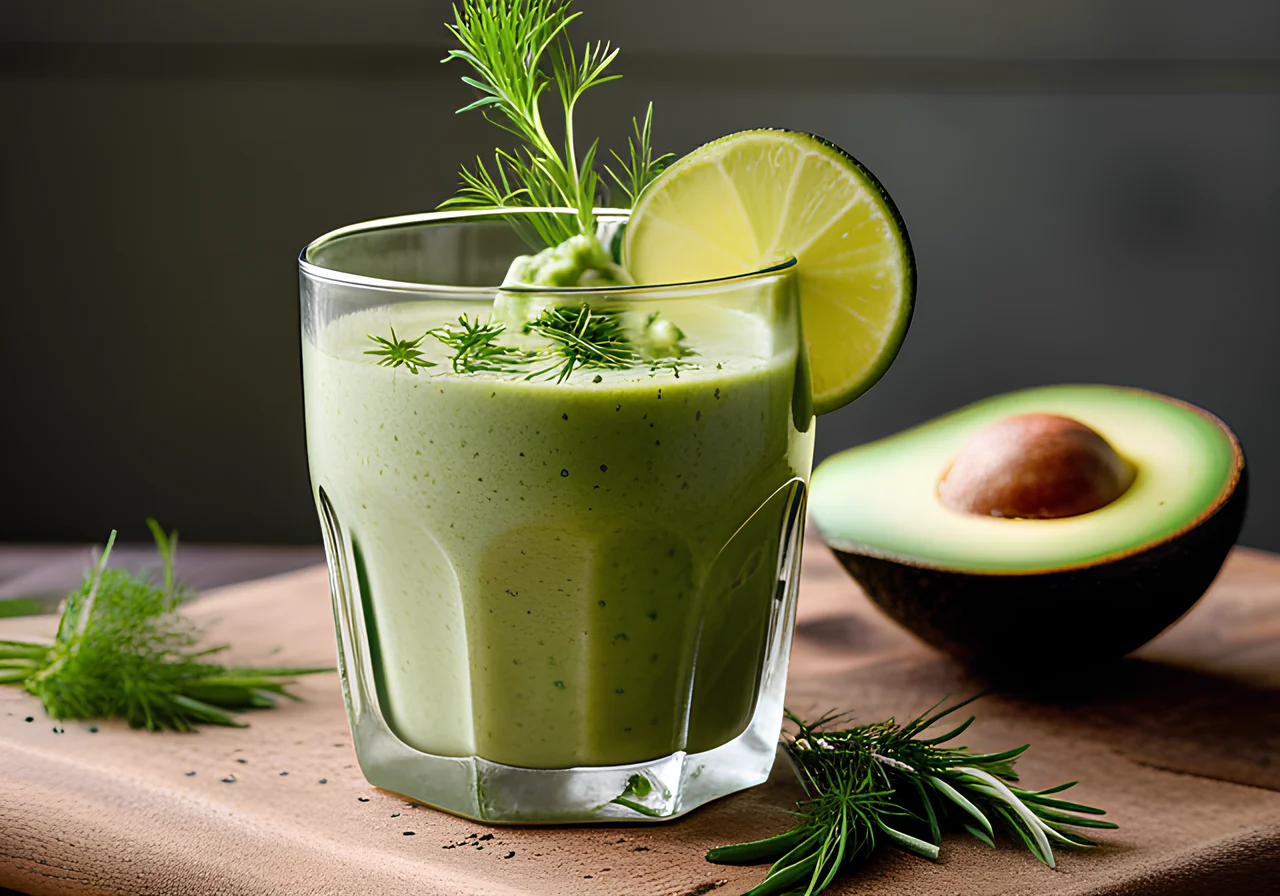 Kefir Avocado Herb Shake