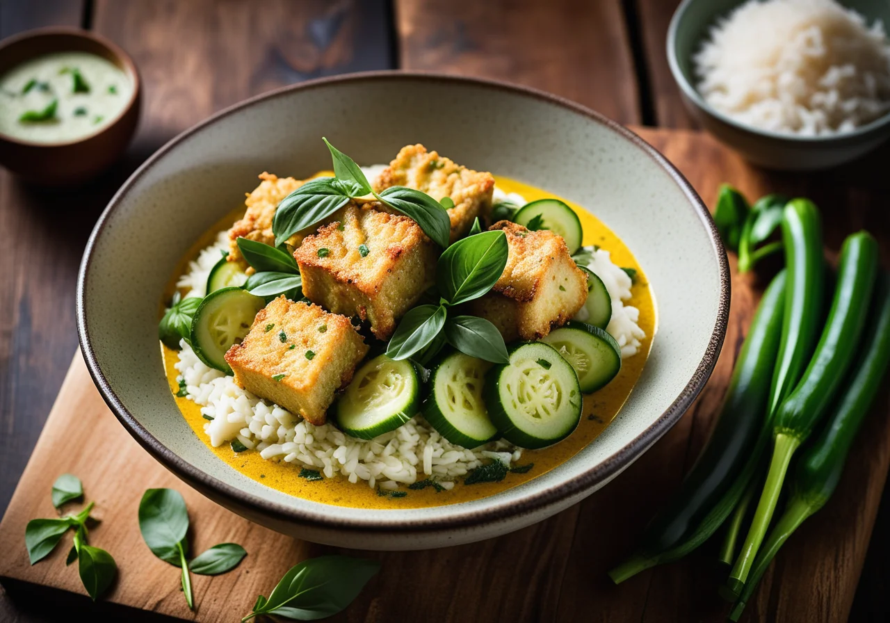 Anglerfisch mit Zucchini-Kokos-Curry