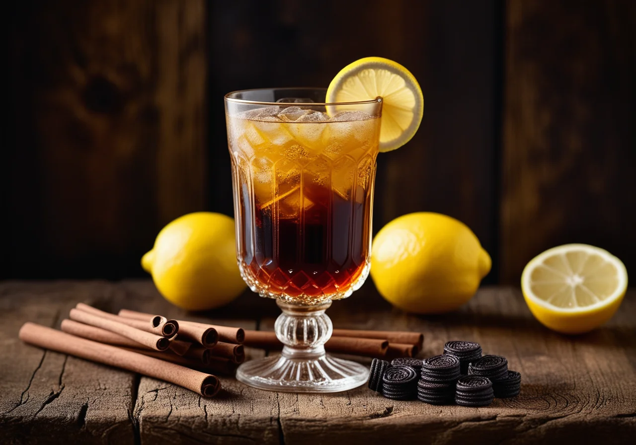 Wintery Licorice Drink with Black Sambuca