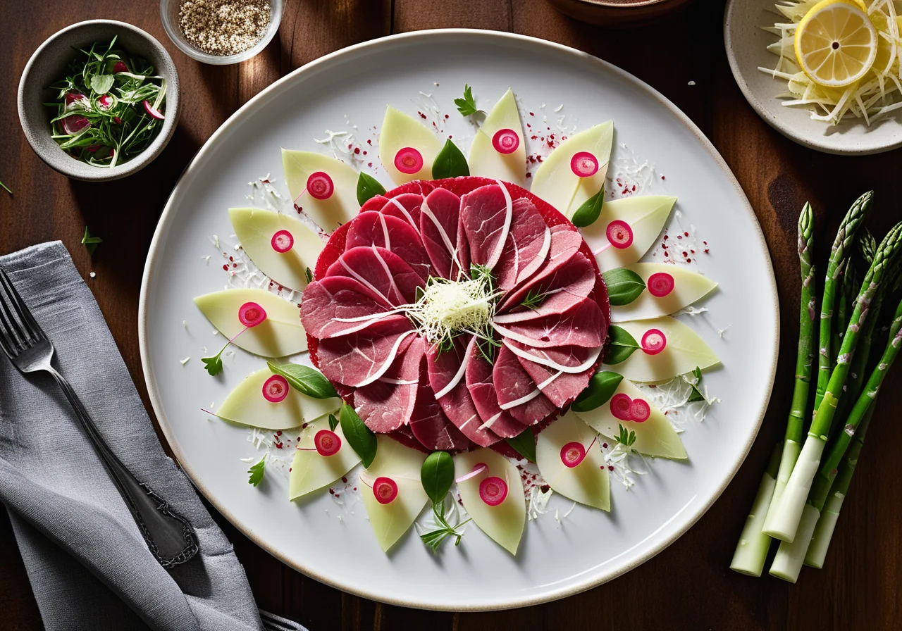 Carpaccio with Green Salad