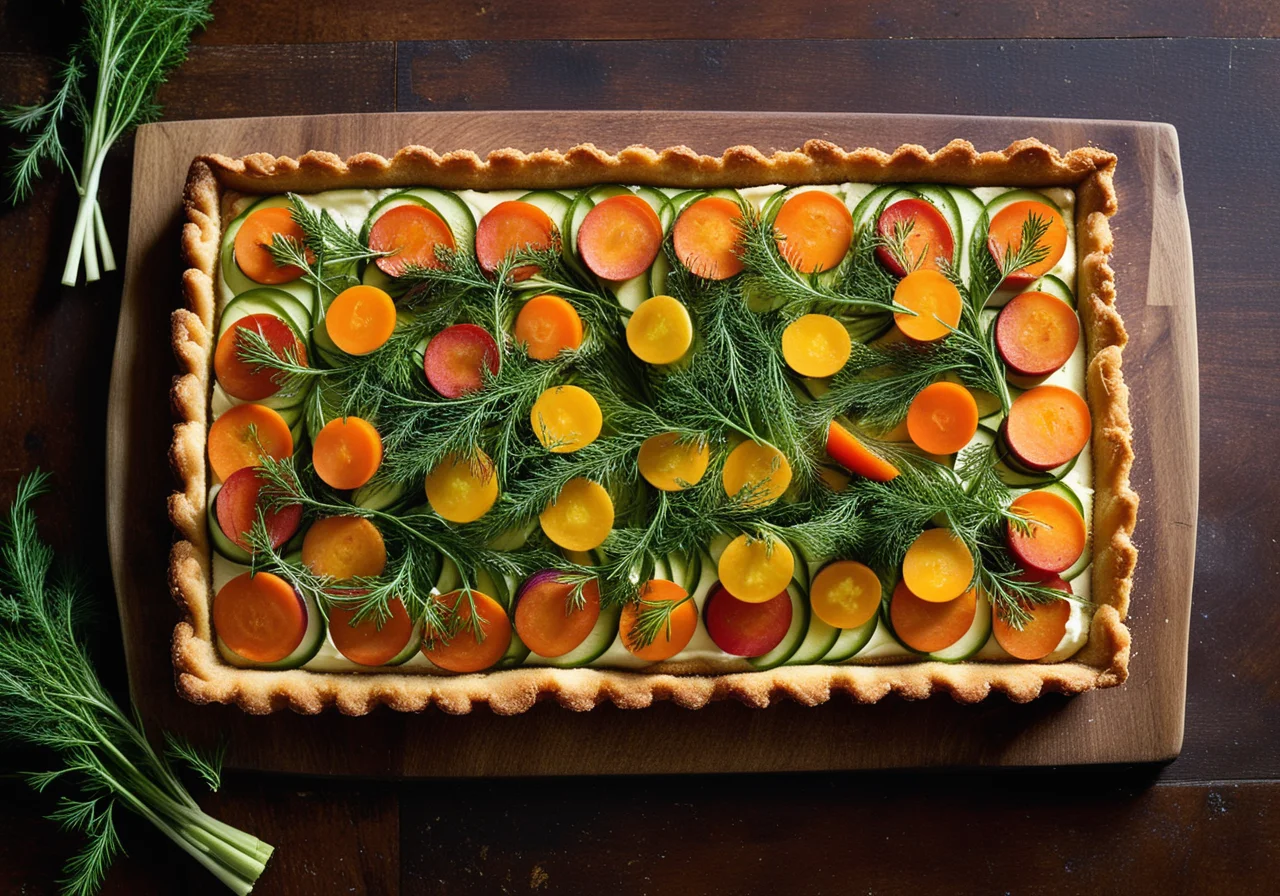 Vegetable Tart with Goat Cheese