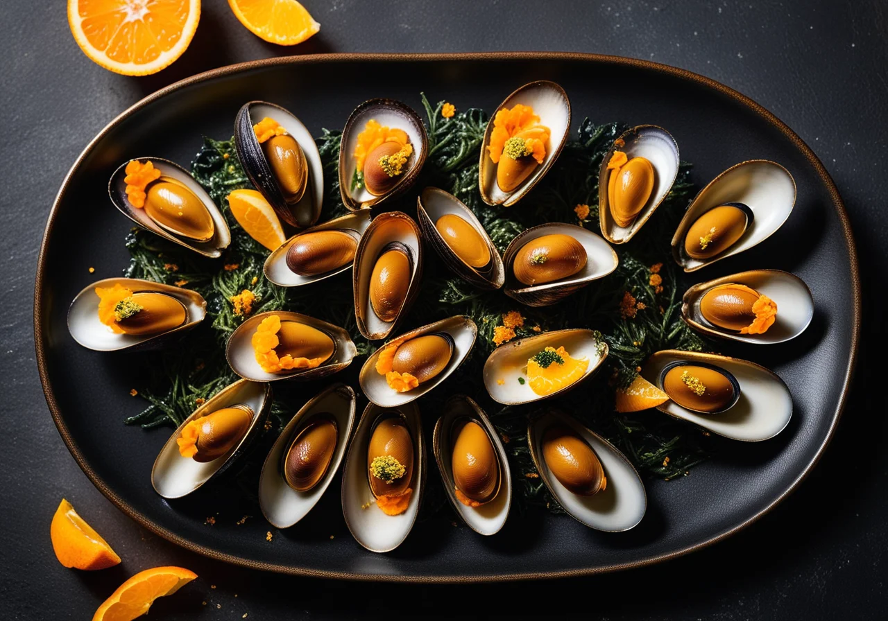 Venus Mussels with Seaweed Butter