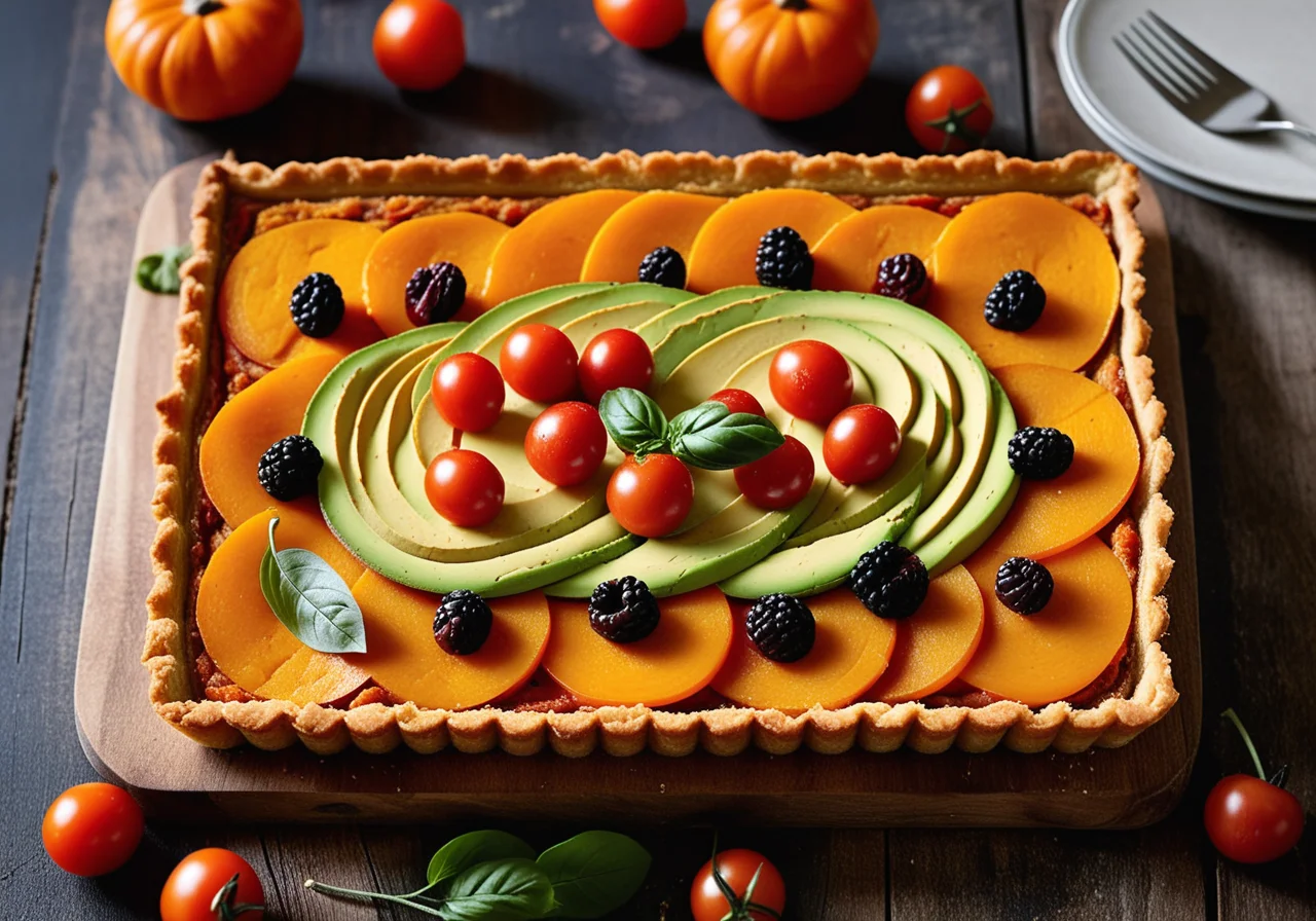 Pumpkin Tarts with Avocado