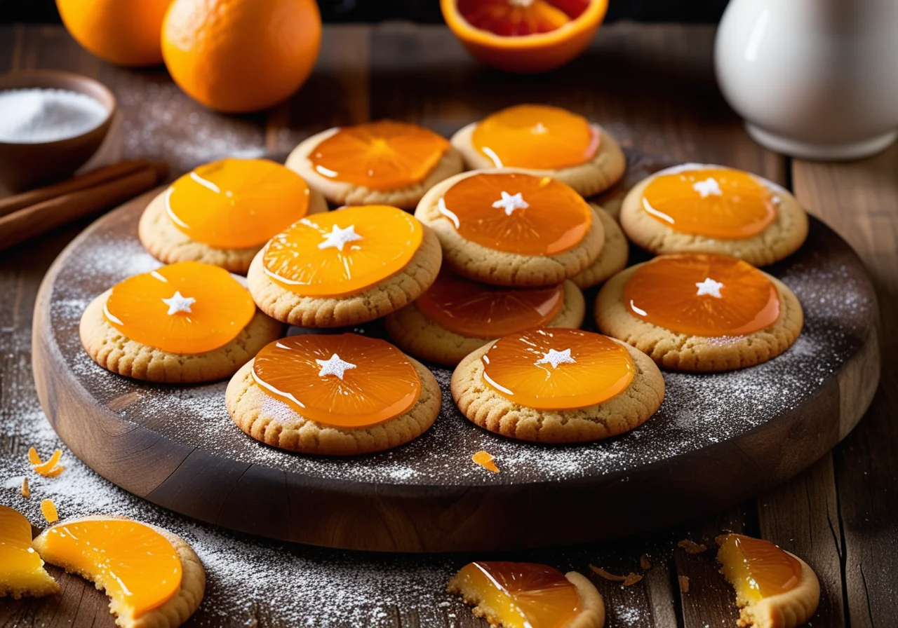 Filled Orange Cookies