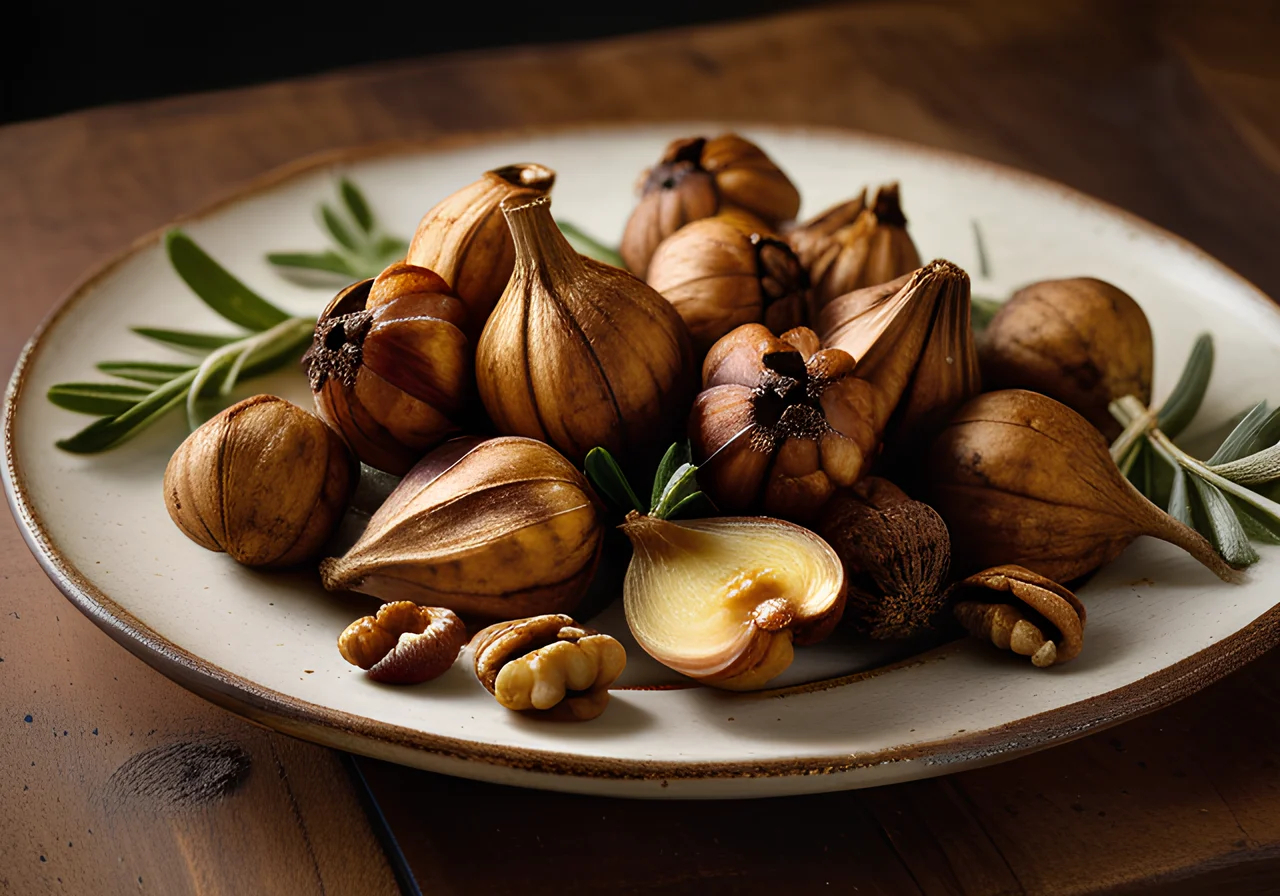 Jerusalem Artichokes with Garlic in the Pan