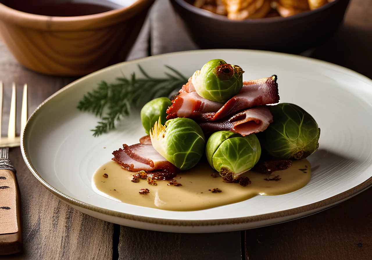 Brussels Sprouts Wrapped in Turkey Bacon