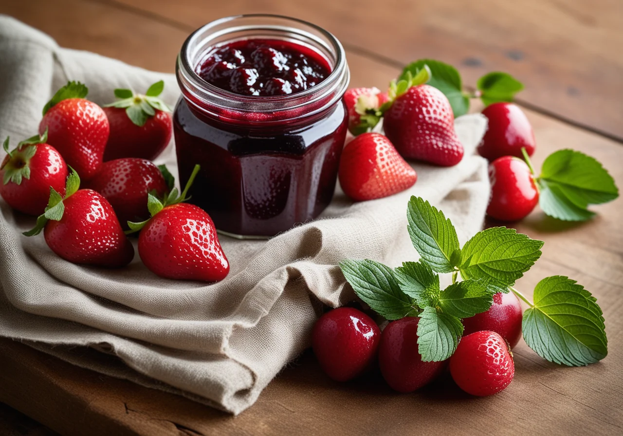 Currant Jam with Mint