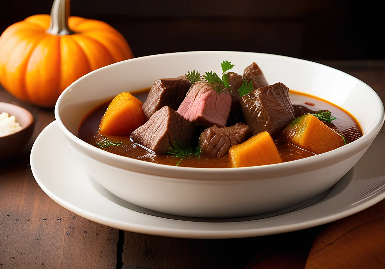 Beef Stew with Pumpkin