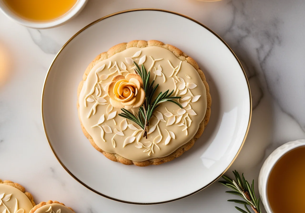 Mandel-Rosenplätzchen