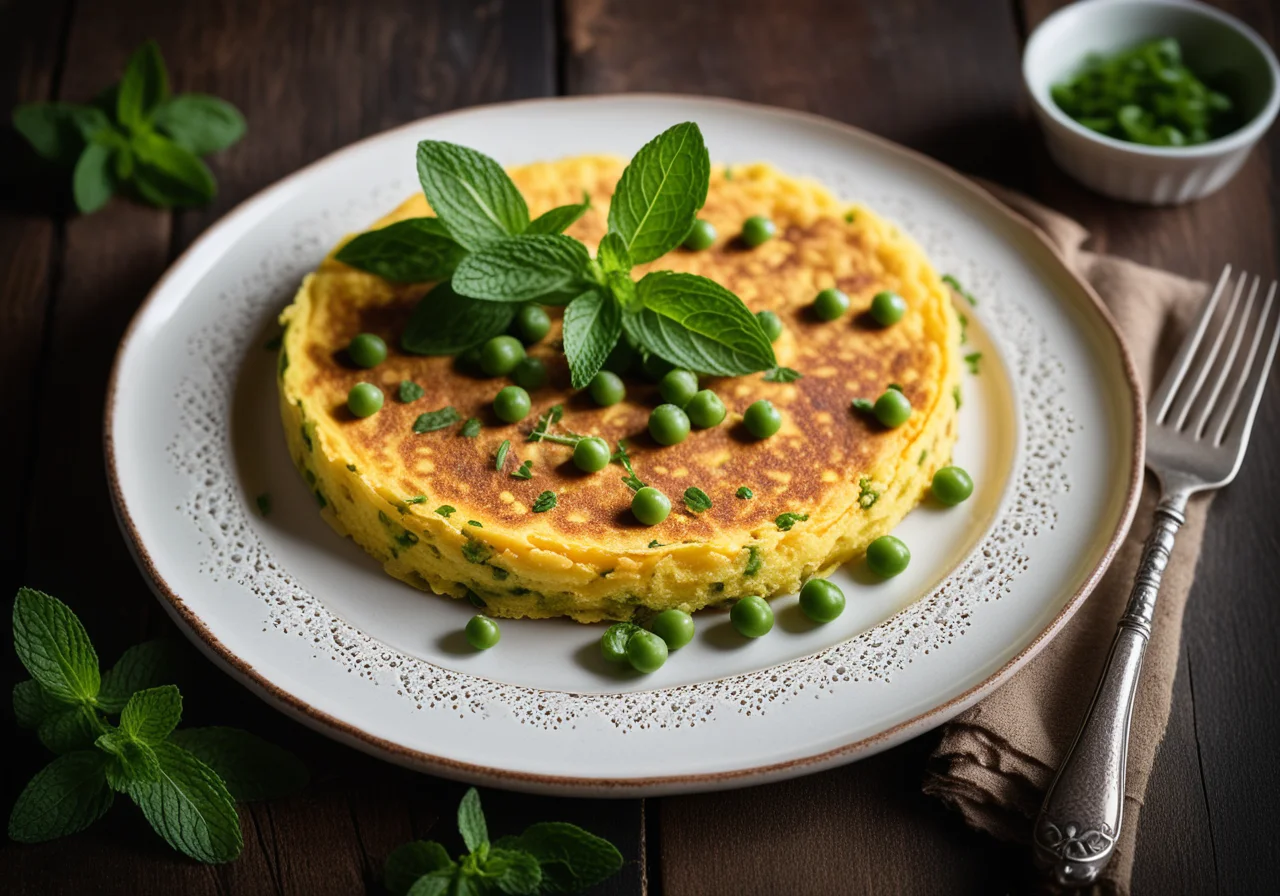 Pea Omelette